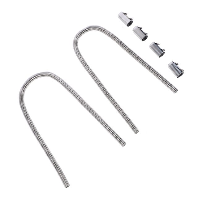 Stainless Steel Coolant Radiator Hose Kit Efficient Cooling Flexible Universal Fit