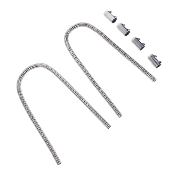 Stainless Steel Coolant Radiator Hose Kit Efficient Cooling Flexible Universal Fit