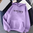 thumbnail image 1 of SDNall Hauts à Manches Longues pour Femmes Mode Classique Solide à Capuche avec Poche Sweat-Shirts, 1 of 9