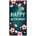 thumbnail image 2 of Shiny Orange Happy Retirement Banner on Blue Satin Backdrop with Butterfly and Star Elements Party Decoration Retirement Celebration Photography Props Background Decor, 2 of 4