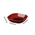 thumbnail image 3 of Luxury Gold-Rimmed Square Plastic Dinner Plates for Snacks, Fruit, and Candy - Food Safe, Stackable, Dishwasher Safe, 3 of 6
