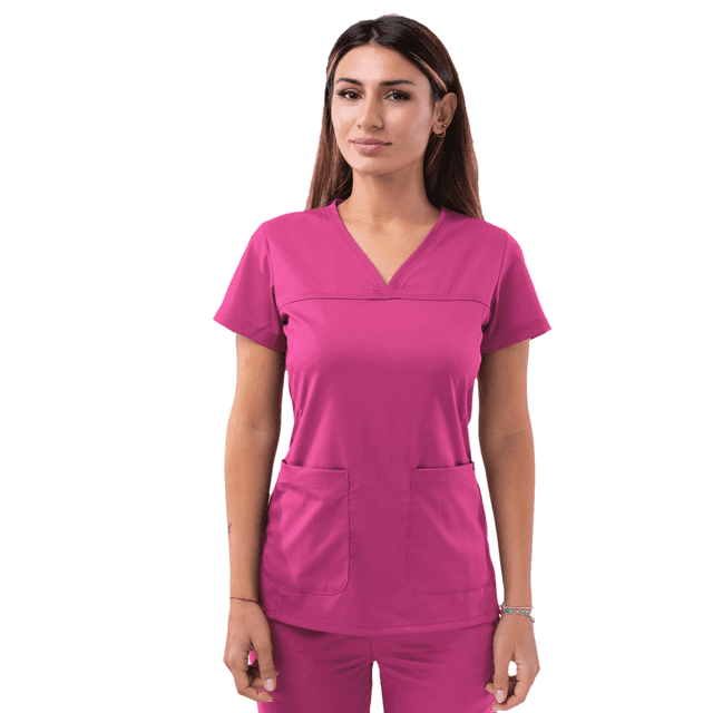 Adar Pro Blouses Médicales pour Femmes - Haut à Col en V