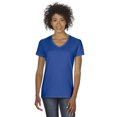 thumbnail image 1 of T-Shirt Col en V en Coton Épais pour Femmes, 1 of 1