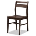 thumbnail image 3 of Wholesale Interiors Lovy Dining Set Baxton Studio Lovy Modern & Contemporary Dining Set, Walnut - 5 Piece, 3 of 5