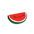 thumbnail image 1 of Drapeau Melon D\'eau 3 X 5 Pi Extérieur Été Fruit avec Tranche Noire Rouge Texture de Peau Rayée Verte le Plus Fort le Plus Durable Couleur de Drapeau avec Laiton Mât de Drapeau Télescopique Robuste Mât de Drapeau 4 Pi pour Arc-en-Ciel, 1 of 3