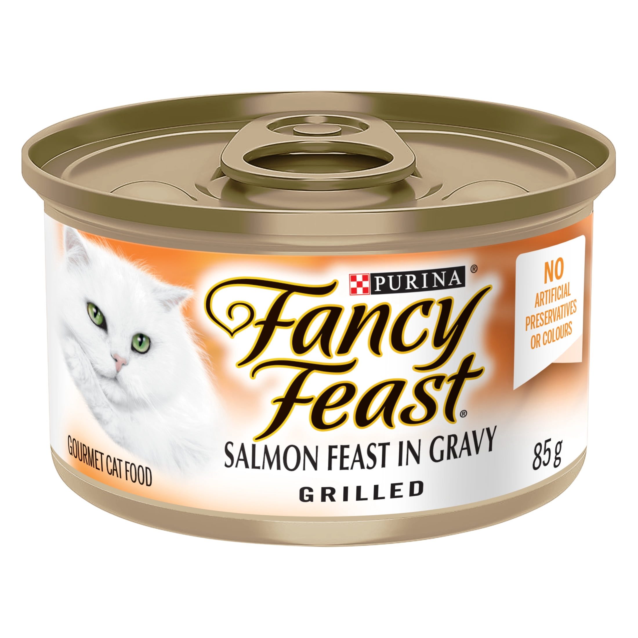 Fancy Feast Grilled Salmon in Gravy, Wet Cat Food 85g