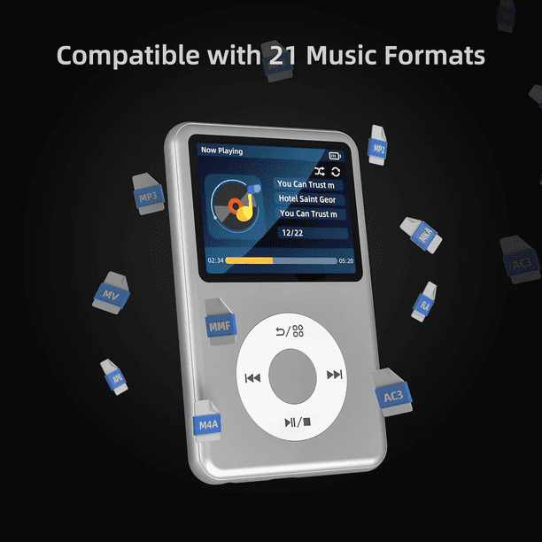 Innioasis Y1 Portable MP3 Player 128GB Bluetooth Touch Key Walkman