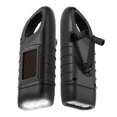 thumbnail image 1 of Hand Crank Solar Powered Flashlight, Emergency Rechargeable LED Flashlight, Survival Flashlight, Quick Snap Carbiner Dynamo Flashlight Torch for Outdoor Sports, 1 of 2