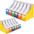 thumbnail image 1 of Magazine File Holder, Folder Holder, Magazine Organizer, Book Bins, Set of 12, Multi-Color, 1 of 5