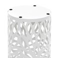 thumbnail image 2 of vidaXL Umbrella Stand Leaves Steel White, 2 of 4