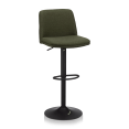 thumbnail image 1 of Bouclair Tabouret de Bar Réglable en Tissu Kaki et Métal, 1 of 10