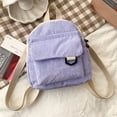 thumbnail image 4 of AYktou Home Organizers and Storage Mini Backpack Ins Cute OL Commuting Small Cosmetic Bag Corduroy Texture Student Versatile Schoolbag Adjustable Shoulder Strap Fashion for Party Indoors, 4 of 6