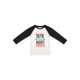 thumbnail image 3 of Kmbangi Matching Family Christmas Pajamas Letter Raglan Tops + Plaid Pants, 3 of 10