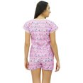 thumbnail image 4 of Bimba Ensemble de Nuit Mignon pour Femmes en Coton, Haut Boutonné avec Short, 4 of 7
