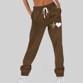 thumbnail image 4 of Funicet Pantalon d'Hiver Imprimé pour Femmes, Taille Élastique avec Sangle, Long, 4 of 4