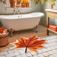 thumbnail image 4 of Bath Mats for Bathroom,Thanksgiving Maple Leaf Bath Mat for Bathroom Decor Halloween Decoration Orange Bathroom Rug Non Slip Bath Rug Bathroom Mat Shower Rugs, 4 of 8