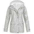 thumbnail image 3 of UPPADA Womens Winter Coats Plus Size Fleece Jackets Solid Color Horn Buttons Overcoats Warm Plush Hooded Jackets Outwear with Pocekts Women Winter Coats Clearance Sale, 3 of 7