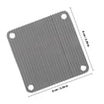 thumbnail image 2 of Minkissy 10Set Computer Filter Mesh Black PVC Ventilation for Electronics Parts Back to School, 2 of 6