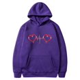 thumbnail image 1 of Birdeem Mode Saint-Valentin Couple Imprimé à Capuche Mode Polaire Poche Chandail Manteau, 1 of 1