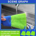 thumbnail image 3 of 5 Pcs Whisk Broom -Fiber Handheld Brush Hand Broom Outdoor Broom, 3 of 6