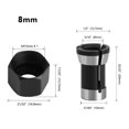 thumbnail image 1 of 2pcs M15 Screw Nut and Router Bit Collet Chuck Set for Electric Milling Cutter for Trimming and Engraving Applications, 1 of 1