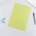 thumbnail image 1 of ZTTD 1 Pack Clear Document Folder Project Pockets, Clear Plastic Folders Sleeves, Documents Project Pockets,Plastic Document Folders Paper Poly Jacket Sleeves Folders Copy, A4 Letter Size, Yellow, 1 of 7