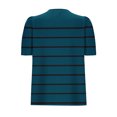 thumbnail image 3 of Pisexur Hauts pour Femmes, Hauts de Sortie pour Femmes & T-Shirt à Manches Courtes Col Rond Imprimé, Haut Ample, Hauts de Printemps pour Femmes Vert, P, 3 of 5