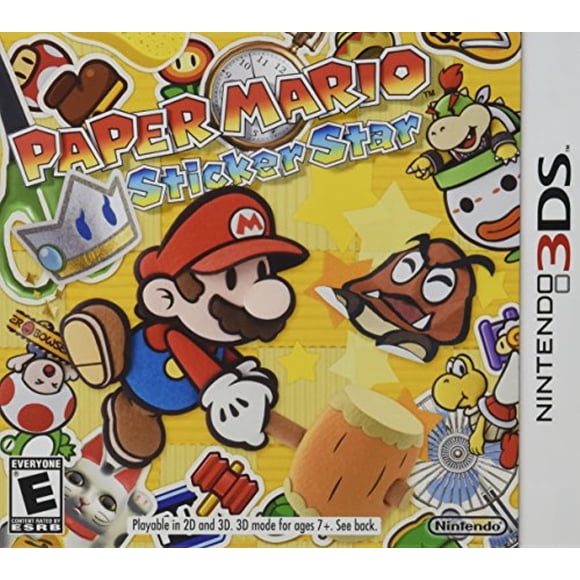 Papier Mario Remis à Neuf: Autocollant Étoile pour 3DS