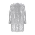 thumbnail image 4 of RKSTN Robes de Retour à la Maison pour Femmes Grande Taille à Paillettes Col en V Manches Longues Robe Longueur Genou Mode d'Automne Robes d'Invitée de Mariage Robe de Cocktail, 4 of 5