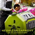 thumbnail image 2 of Sun Joe SJ-CMPS1 All-Season Outdoor Tumbling Composter | Dual Sliding Chamber | 42-Gallon | 2-10 Weeks | BPA-Free Material, 2 of 5