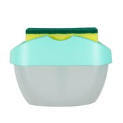 AMERTEER Press Soap Dispenser with Sponge Dishwashing Liquid Container Kitchen Dishwasher
