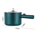 thumbnail image 4 of CNKOO Multifunctional 1.8L Non-Stick Electric Cooking Pot - 450W Mini Rice Cooker  Steamer & Soup Maker - Portable Blue Green Ceramic Coated Pot  Home  Camping - Overheat Protection  Easy, 4 of 7