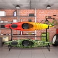 thumbnail image 4 of Costway Heavy Duty Freestanding Kayak Rack Dual Storage Rack for SUP Height Adjustable, 4 of 10