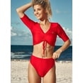 thumbnail image 2 of RELLECIGA Bas de Maillot de Bain pour Femmes, Échancré, Taille Haute, Bas de Bikini, 2 of 5
