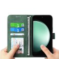 thumbnail image 2 of Wallet Case for Xiaomi Redmi A7 Pro Flip Phone Case with Card Slots, Cash Pocket, Kickstand, Magnetic Closure & Wrist Strap, TPU Soft Shell Cover Green, 2 of 6