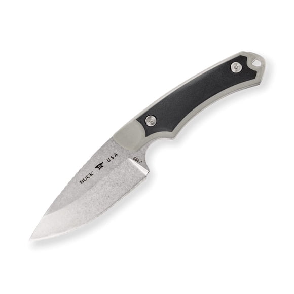 Buck 664 Alpha Hunter Select Knife – 420HC Drop Point Blade, Versaflex Grip, Lightweight Sheath – Made in USA, Forever Warranty