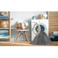 thumbnail image 2 of Ahgly Company Tapis d'Intérieur Lavable en Machine Carré Gris Carbone, 4 Pieds Carré, 2 of 7