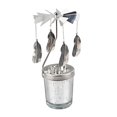 thumbnail image 3 of GUOOL 2Pieces Romantic Rotary Candle Holder Tea Light Holder for Christmas Restaurant StyleS, 3 of 9