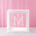 thumbnail image 2 of 26 Letters DIY Party Decoration White Transparent Balloons Wedding Confession Birthday Party Decoration Scene Layout Balloons, 2 of 4