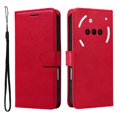 thumbnail image 3 of Wallet Case for Nothing Phone 3A Flip Cover with Card Slots, Magnetic Stand & Strap Red, 3 of 5