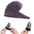 thumbnail image 1 of ziyahi 5pcs Filet à Cheveux pour la Fabrication de Queue de Cheval Tissage Net Perruques Accessoires de Cheveux Brun, 1 of 9