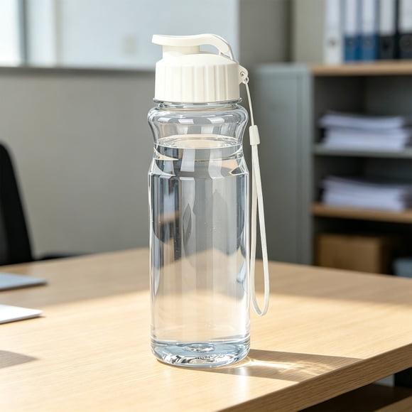 thefmos Gobelet d'Eau en Plastique 550 ml, Gobelet pour Boisson Froide, Bouteille d'Eau Chaude, Gobelet d'Accompagnement Sportif Léger pour Gym Voyage Bureau Extérieur Usage Quotidien
