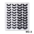 thumbnail image 1 of False Eyelashes Faux Mink Lashes 20 Pairs Long Dramatic Fluffy Volume Natural Fake Eyelashes Value Pack MC-3, 1 of 5
