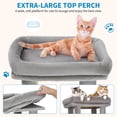thumbnail image 4 of Yiwa Multi-Level 61" Cat Tree Tower, Sturdy Modern Cat Furniture for Large Cats and Maine Coons, Featuring Jumbo Perch, Two Spacious Condos, Sisal Scratching Posts, and Hanging Balls, 4 of 7