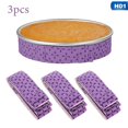 thumbnail image 1 of POINTERTECK 3Pieces Cake Strips Cake Pan Strips Baking Tin Wraps Bake Even Strip Set Absorbent Pan Strips Cake Baking, 1 of 5