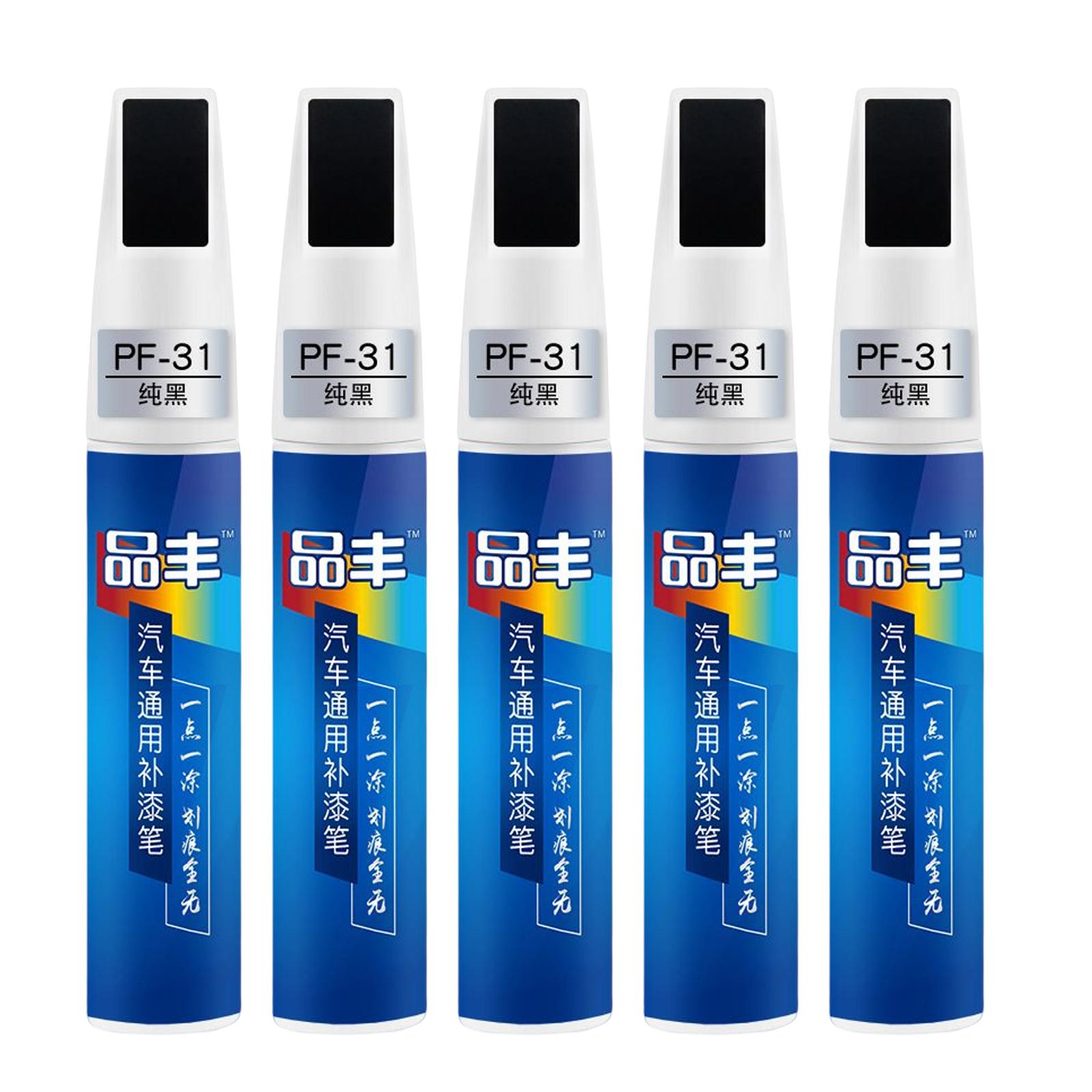 Miulika 5x Car Paint Repair Maintenance Gloss Scratch Removal for Cars 12ml Black