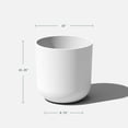 thumbnail image 3 of Veradek Pure Series Kona 15" Planter 2 Pack White, 3 of 8