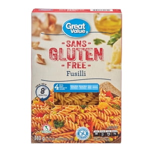 Great Value Pâtes fusillies sans gluten 340 G