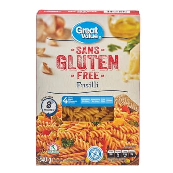 Great Value Gluten Free Fusilli Pasta 340 G