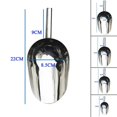 thumbnail image 2 of BUYISI Ice Cube Scoop For Freezer Stainless Steel Ice Scoops Shovel For Ice Maker Coffee Bean Food Candy Flour Popcorn Small Kitchen 10 Inch, 2 of 8